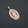 Xuping Pendant 18K Gold Plated Icon, diameter 34x18mm +