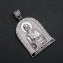 Xuping Pendant Rhodium Icon with White Rhinestones, 37x20mm +