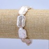 Elastic Bracelet with Baroque Pearls, diameter 22×14mm±, length 18cm±