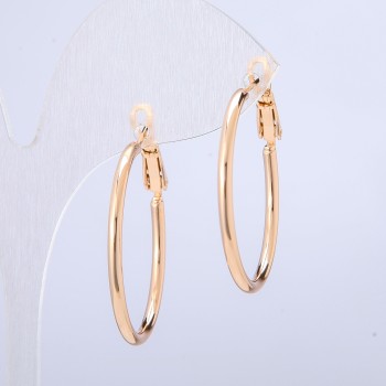 Xuping Hoop Earrings 18K Gold Plated, Thickness 2.2mm +-, Diameter 47mm +
