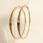 Xuping Hoop Earrings, 18K Gold Plated, thickness 2.5-4.5mm +/-, diameter 64mm+
