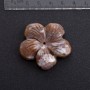 Flower Cabochon Natural Stone, 41mm Diameter, Jasper