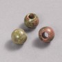 Pandora Bead Natural Unakite Jasper Stone 12x10mm, hole diameter 5mm +