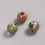 Pandora Bead Natural Unakite Jasper Stone 16x14mm +/-, hole diameter 5.5mm +