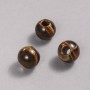Pandora Bead Natural Stone Tiger's Eye 16x14mm + -, hole diameter 5.5mm +