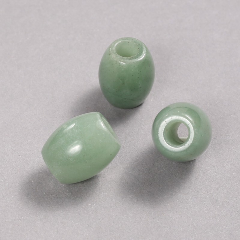 Pandora Bead Natural Stone Jade 16.5x15.5mm + -, hole diameter 5.5mm +