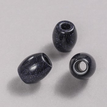 Pandora Bead Aventurine Blue Sand Cairo Night 16.5x15.5mm +/-, hole diameter 5.5mm +