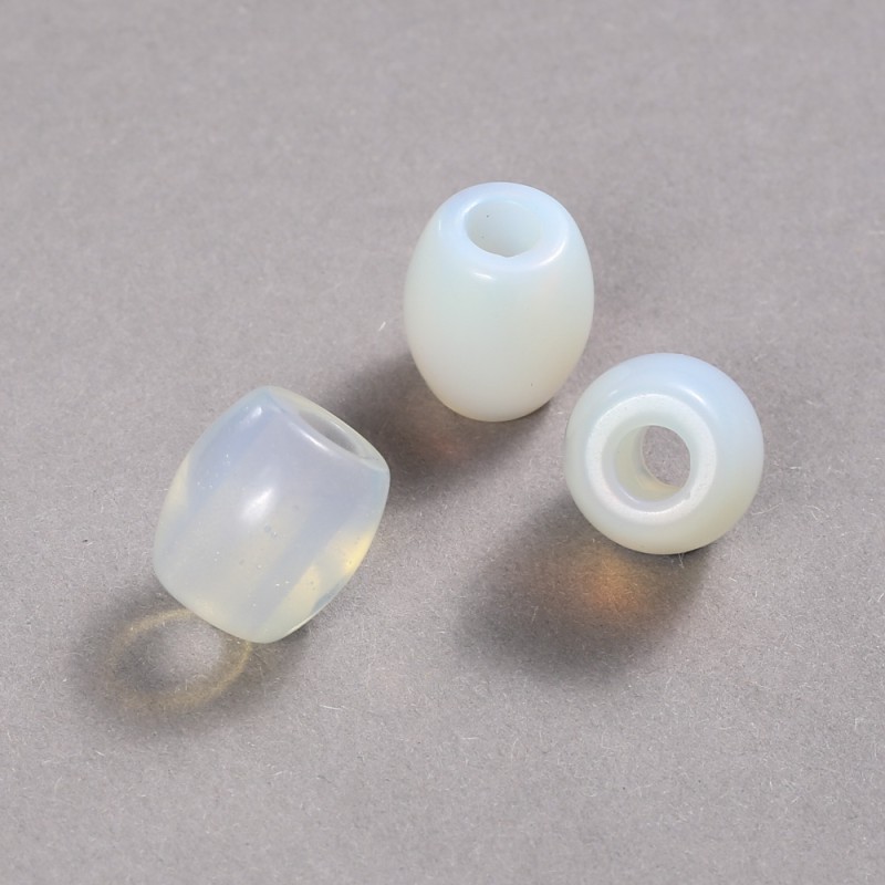 Pandora Bead Moonstone 16.5x15.5mm +/-, hole diameter 5.5mm +