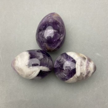 Amethyst Souvenir Egg, 40x30mm diameter+