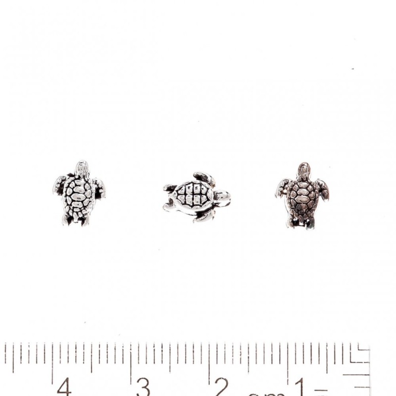Sea Shell Bead, Hole Diameter 1mm, Metal Color “Silver”, Pack 20g +/-38pcs