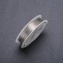Silver-Tone Jewelry Wire, diameter 0.2mm spool, length 45(+/-)m