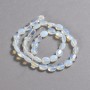 Beads on a String Moonstone (Synthetic) Smooth Oval, Diameter 10x8mm +/-, Length 39cm+