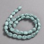 Turquoise Beads Smooth Oval, diameter 10x8mm+/-, length 39cm+