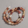 Beads on a String Natural Stone Carnelian Smooth Oval, Diameter 10x8mm +/-, Length 39cm+