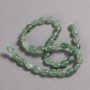 Beads on a String Natural Stone Nephrite Jade Smooth Oval, Diameter 10x8mm +/-, Length 39cm+