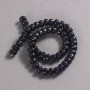 Beads on Strand Aventurine Blue Sand Cairo Night (Synthetic) Smooth Rondelle, diameter 9x7mm +/-, length 39cm +