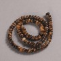 Natural Stone Beads on Strand Tiger's Eye Smooth Rondelle, diameter 6x4mm +/-, length 39cm +
