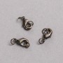 Findings Clasp, Carabiner 8x12mm, Dark Chocolate Metal