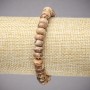 Bracelet on Elastic Band made of Natural Picture Jasper Stone, smooth rondelle, diameter 8x5mm+-, length 18cm+