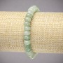 Elastic Bracelet with Natural Nephrite Stone, Smooth Rondelle, Diameter 8x5mm+-, Length 18cm+