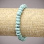 Turquoise (Synthetic) Elastic Bracelet, Smooth Rondelle, Diameter 8x5mm+-, Length 18cm+