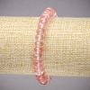 Natural Chalcedony Elastic Bracelet, Smooth Rondelle, Diameter 8x5mm+-, Length 18cm+