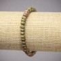Natural Jasper, Heliotrope & Unakite Bracelet, Smooth Rondelle, Diameter 6x4mm+-, Length 18cm+