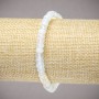 Moonstone (Synthetic) Elastic Bracelet, Smooth Rondelle, Diameter 6x4mm+-, Length 18cm+