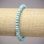 Turquoise (Synthetic) Bracelet on Elastic, Smooth Rondelle, Diameter 6x4mm+/-, Length 18cm+