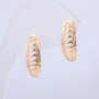 Xuping Earrings, 18K Gold Plated, 20x7mm +