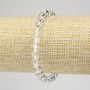 Stretch Bracelet with Rock Crystal, Smooth Round Beads, 6mm+ Diameter