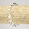 Stretch Bracelet with Rock Crystal, Smooth Round Beads, 8mm+ Diameter