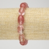Natural Chalcedony Barrel Bead Stretch Bracelet, diameter 10x14mm+