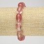 Natural Chalcedony Barrel Bead Stretch Bracelet, diameter 10x14mm+