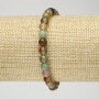 Brazilian Agate Smooth Round Bead Stretch Bracelet, diameter 6mm, length 18cm+