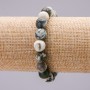 Natural Moss Agate Stretch Bracelet, diameter 10.5mm+