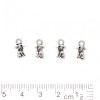 Findings Pendant Dog 12x6mm pack. 20g +/-37pcs