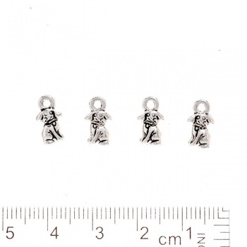 Findings Pendant Dog 12x6mm pack. 20g +/-37pcs