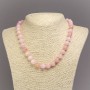 Dyed Quartz Necklace, Smooth Round Beads, Diameter 10mm+/-, Length 45cm+