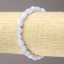 Blue Agate Natural Stone Bracelet on Elastic Band, Tumbled, Diameter 10x8mm+