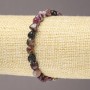 Tourmaline Bracelet on Elastic Band, Tumbled, Diameter 7(+-)mm