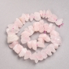 Rose Quartz Raw Stone Beads on a Strand, Tumbled, Diameter 10x20mm+-, Length 42cm+