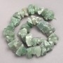 Jade Raw Stone Beads on a Strand, Tumbled, Diameter 10x20mm+-, Length 42cm+
