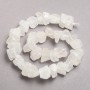 Raw Stone Beads – Rock Crystal on Strand, Tumbled, Diameter 10x18mm+/-, Length 42cm+