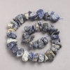 Raw Stone Beads – Sodalite on Strand, Tumbled, Diameter 10x18mm+/-, Length 42cm+