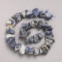 Raw Stone Beads – Sodalite on Strand, Tumbled, Diameter 10x18mm+/-, Length 42cm+