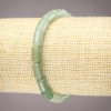 Natural Stone Bracelet on Elastic Band Jade Smooth Cylinder, 10x6mm+ Diameter