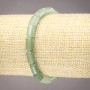 Natural Stone Bracelet on Elastic Band Jade Smooth Cylinder, 10x6mm+ Diameter