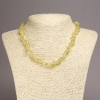 Tinted Quartz Chip Necklace, diameter 6-8mm+-, length 45cm+- with Extension Chain