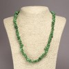 Chrysoprase (Imitation) Chip Necklace, diameter 6-10mm+-, length 45cm+- with Extension Chain